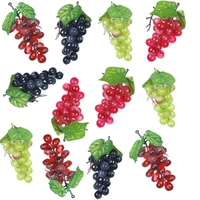 12 bunches artificial grapes simulation decorative lifelike fake grapes clusters for wedding wine kitchen centerpiece