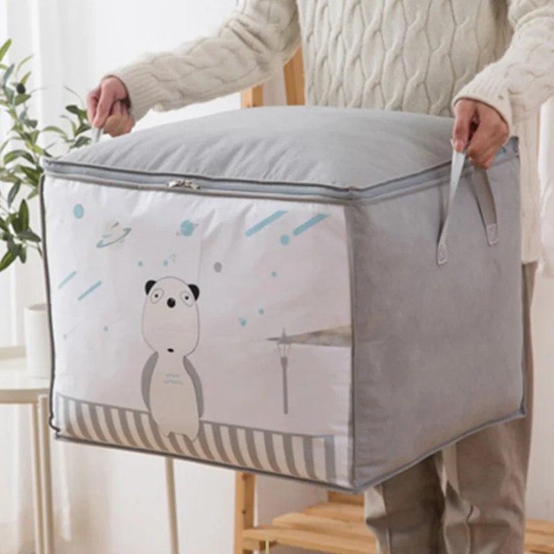 

NEW2022 Storage bags Large blankets, clothing and quilts pouch storage box, bedding, with reinforced handle folding pouch,