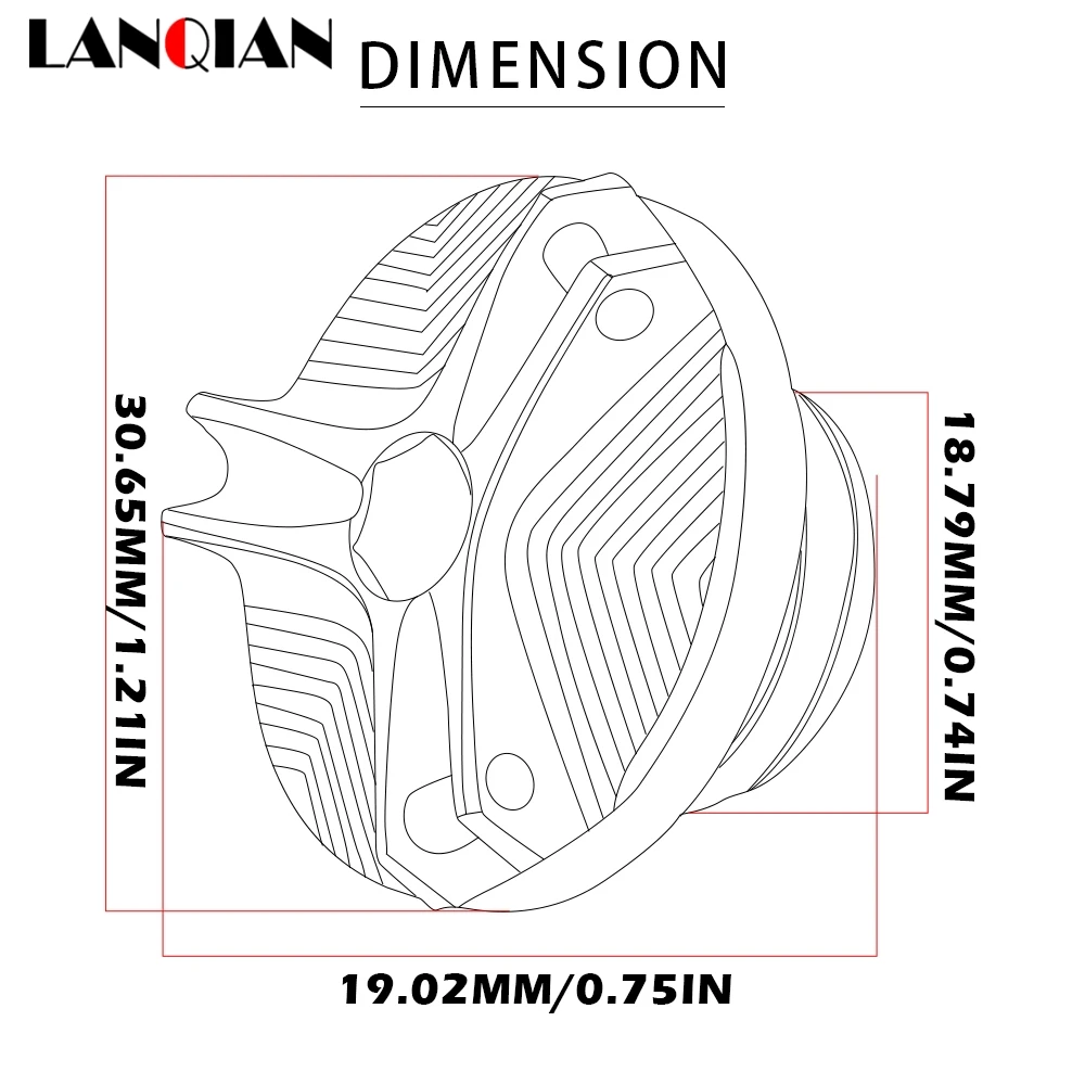 

M20 * 2,5 CNC Ducati MONSTER 1100 2011 2012 2013