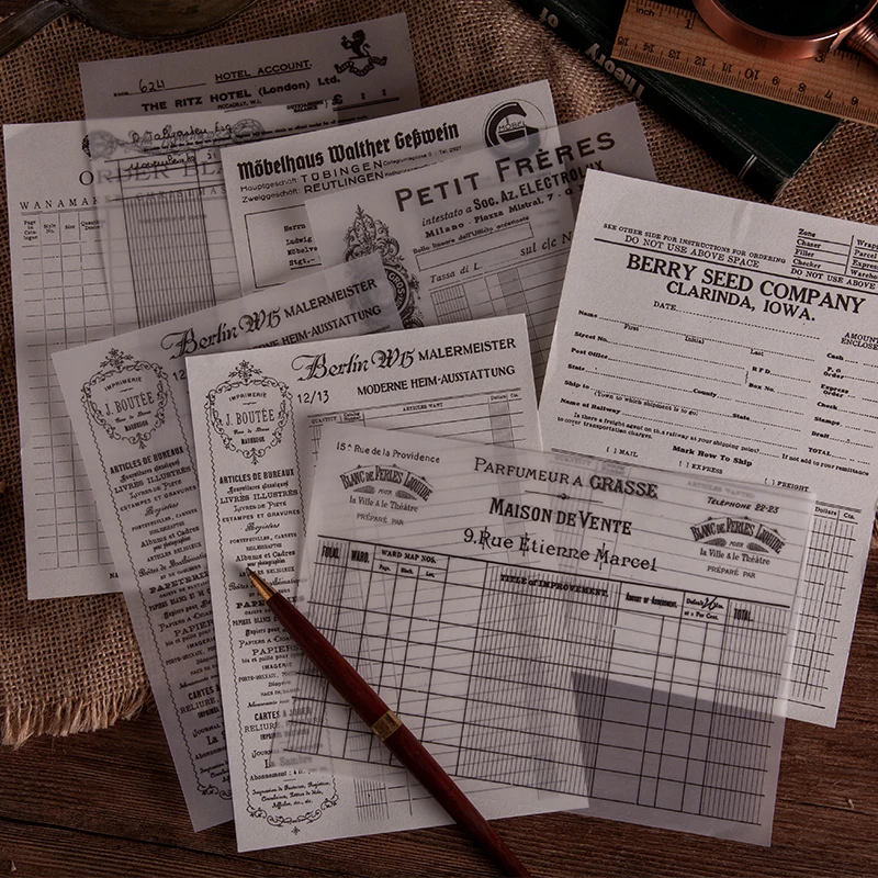 Dimi 20 листов для заказа билетов в мастерской заготовки скрапбукинга креативные