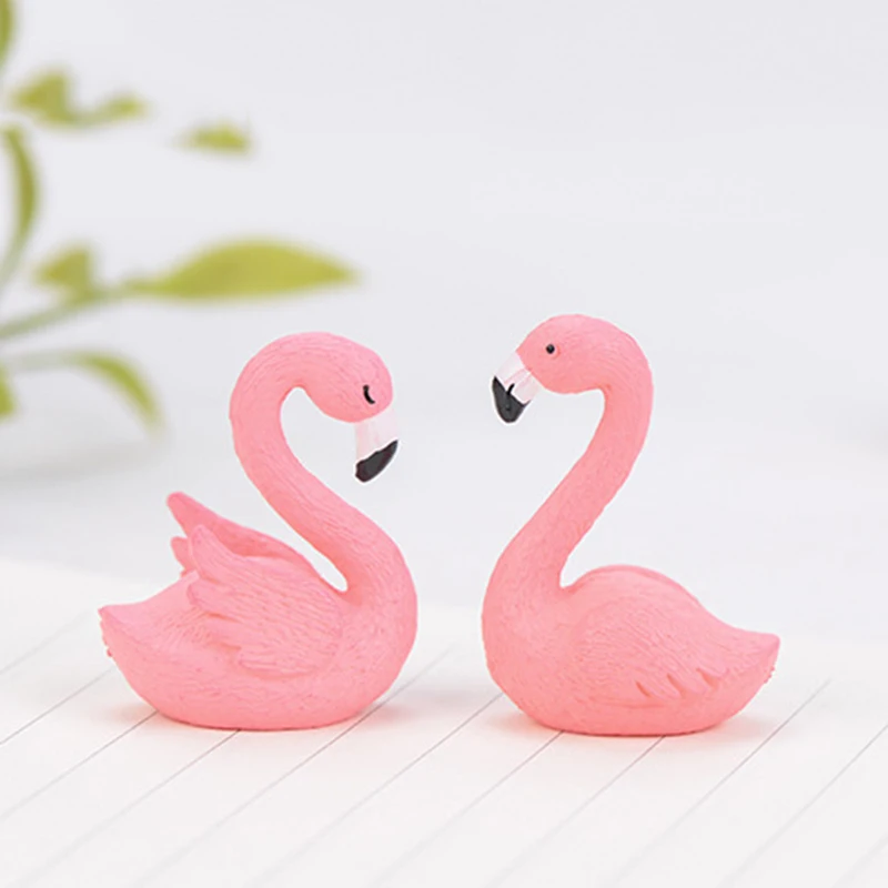 Миниатюрные фигурки феи сада фламинго украшение для домашнего стола аксессуары