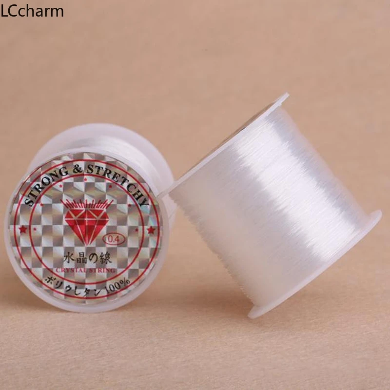 Прозрачная нейлоновая проволочная нить для бус мононить рыболовная проволока