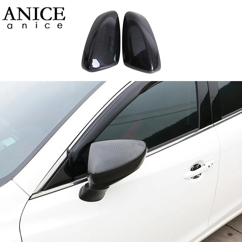 Цветные зеркала заднего вида из углеродного волокна ABS отделочная крышка чашка