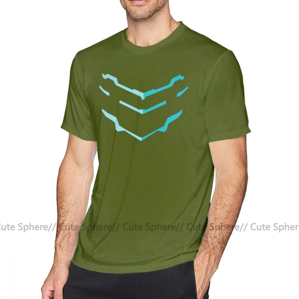 Dead Space футболка Deadly Space Deux футболка 6xl забавная модная футболка из 100 хлопка с коротким рукавом мужская графическая футболка - Цвет: Army Green