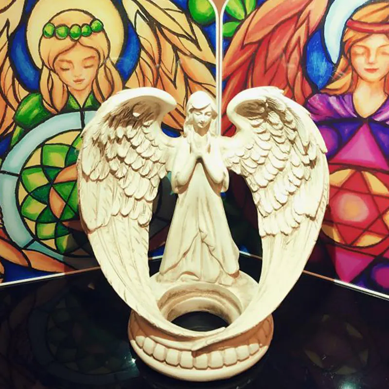 Винтажный подсвечник с ангелами в стиле ретро домашний декор украшение для