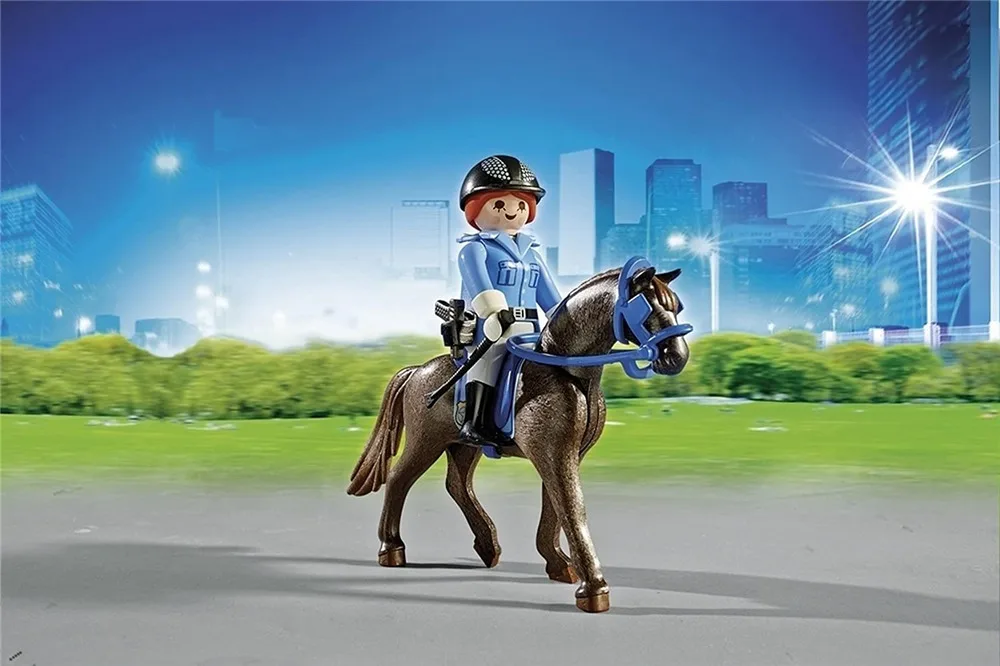 

Playmobil Police assembled building blocks Children Toy Birthday Gift
