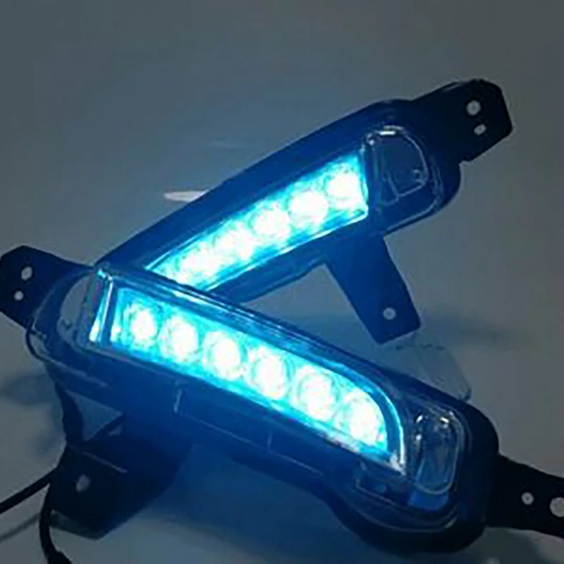 Автомобильные фары дневного света светильник DRL светодиодный поворотом желтый