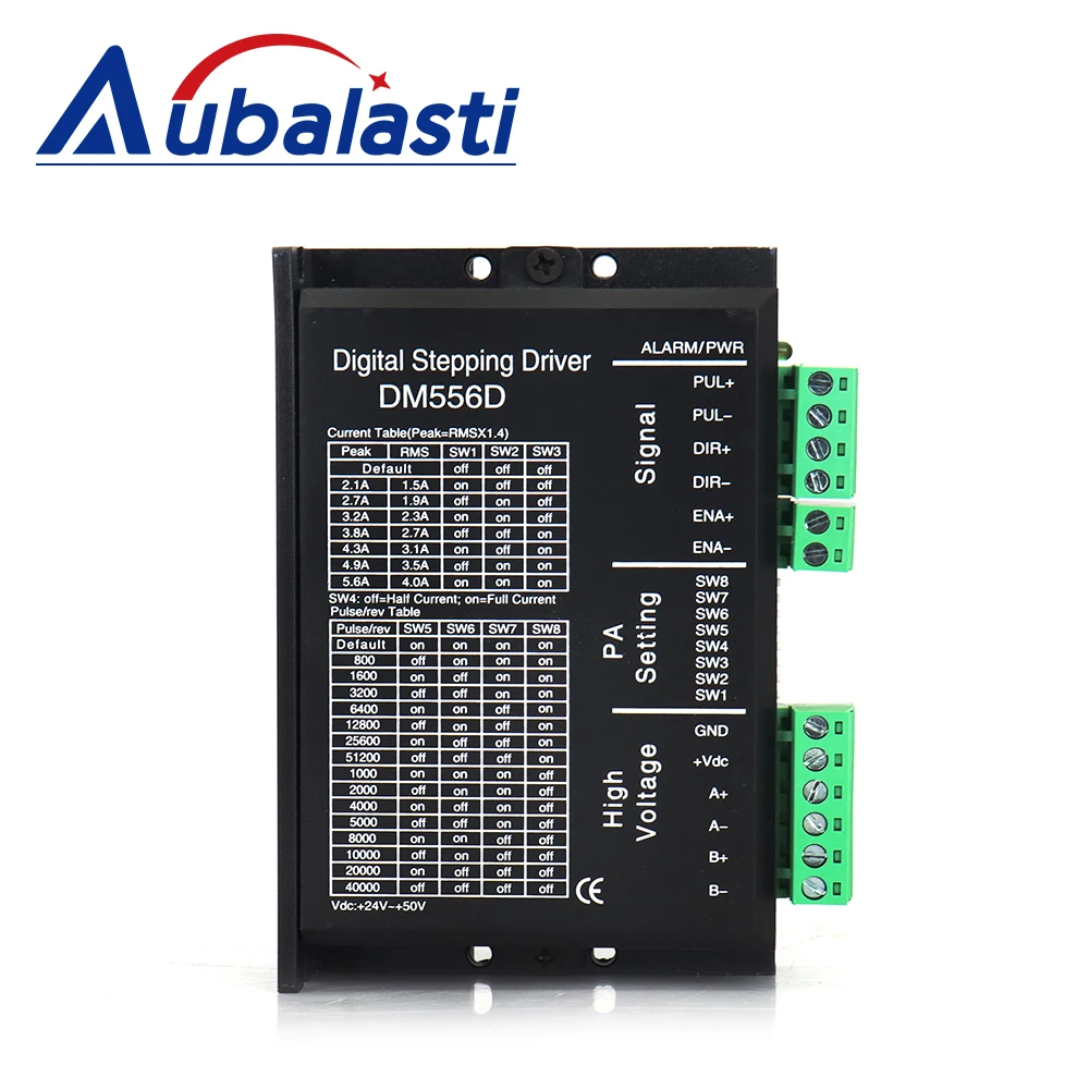 Aubalasti 2 фазы цифровой шагового драйвер DM556D 24-50VDC использовать для CNC лазерная