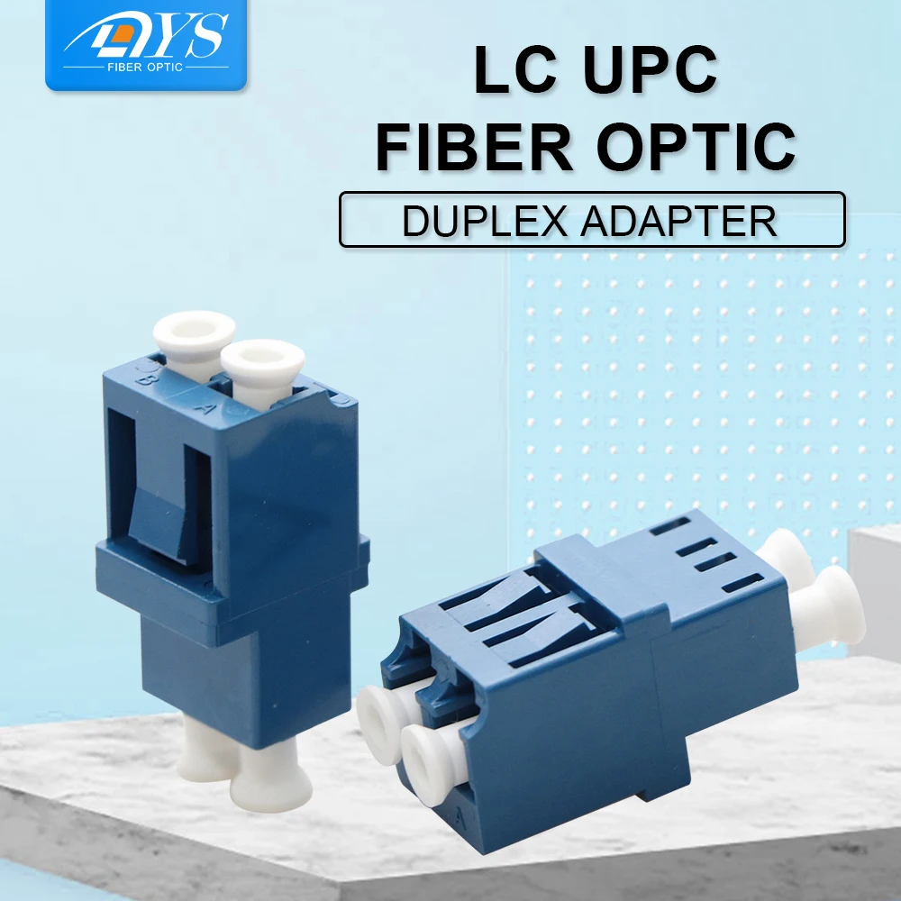 

50PCS LC UPC Duplex single-mode Multi-mode Fiber optic Adapter LC Optical fiber coupler LC UPC Fiber flange LC connector
