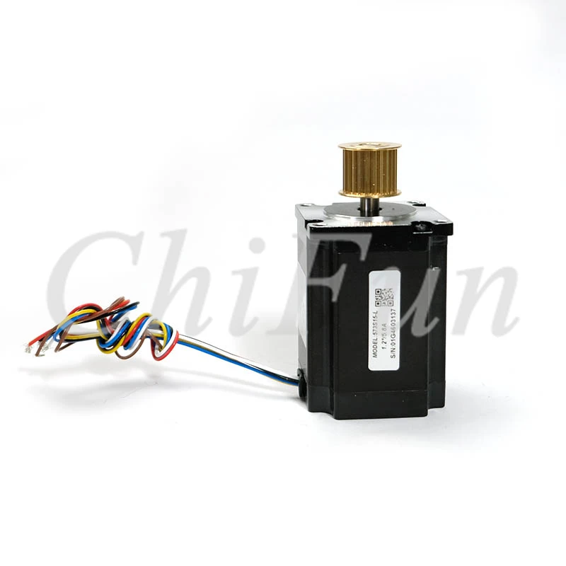 Бесплатная доставка Оригинальные Leadshine 3 фазы шагового двигателя 573S15 L 150Ncm для NEMA23