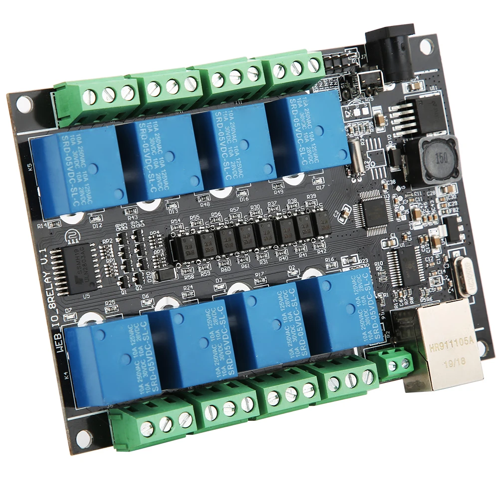 Сетевое реле RJ45 8-канальный модуль управления PLC промышленный аксессуар для