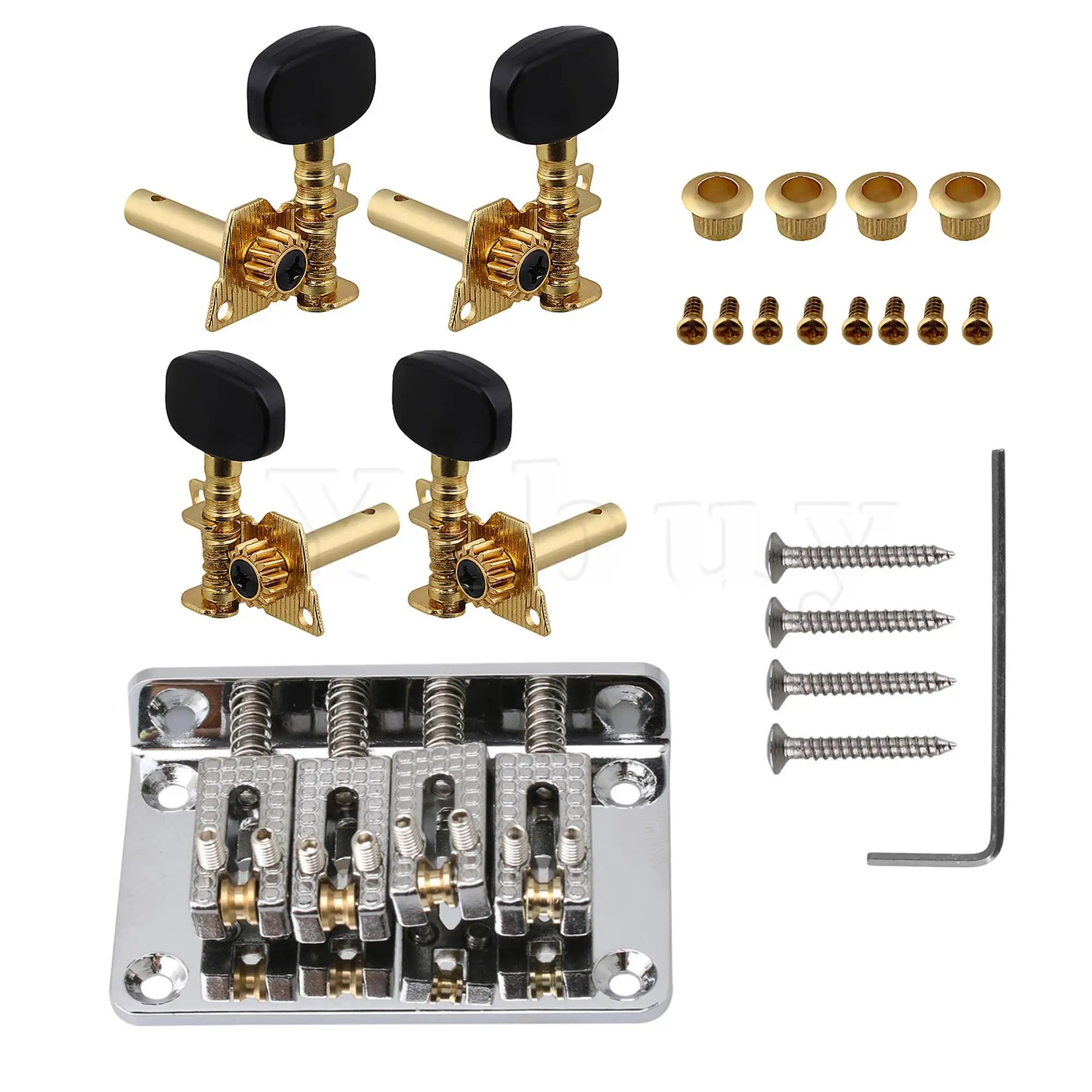

Тюнеры, головки станка, Серебряный цинковый сплав, фиксированный мост для гитарных деталей