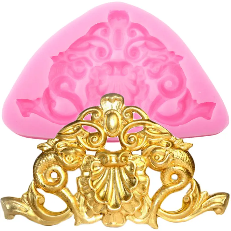 3D рельефные силиконовые формы для выпечки в стиле барокко|Формы тортов| |