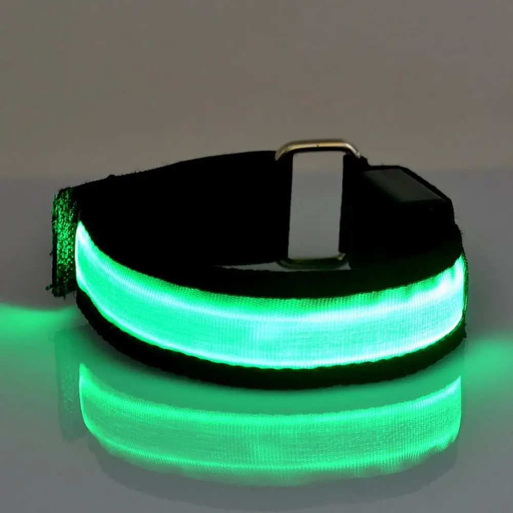 Bike Arm Warmer Belt LED Luminous Armband Safety Sports Strap Snap Wrap Light Up Band | Спорт и развлечения
