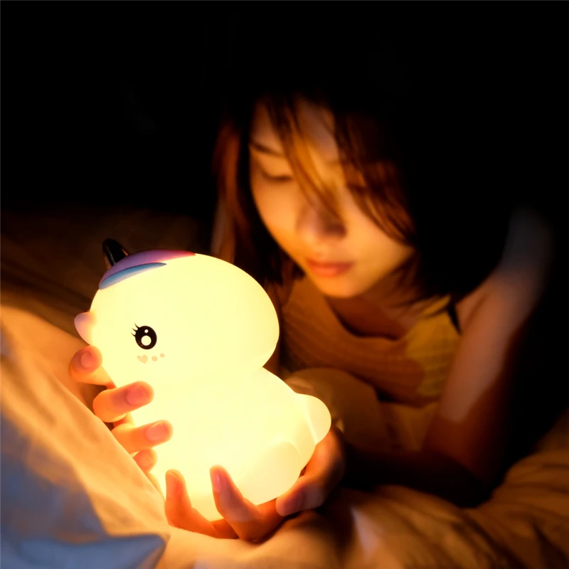 New Festive Creative Rechargeable Light Bulb Baby Bedroom Light LED Night Light Decorative Desk Lamp