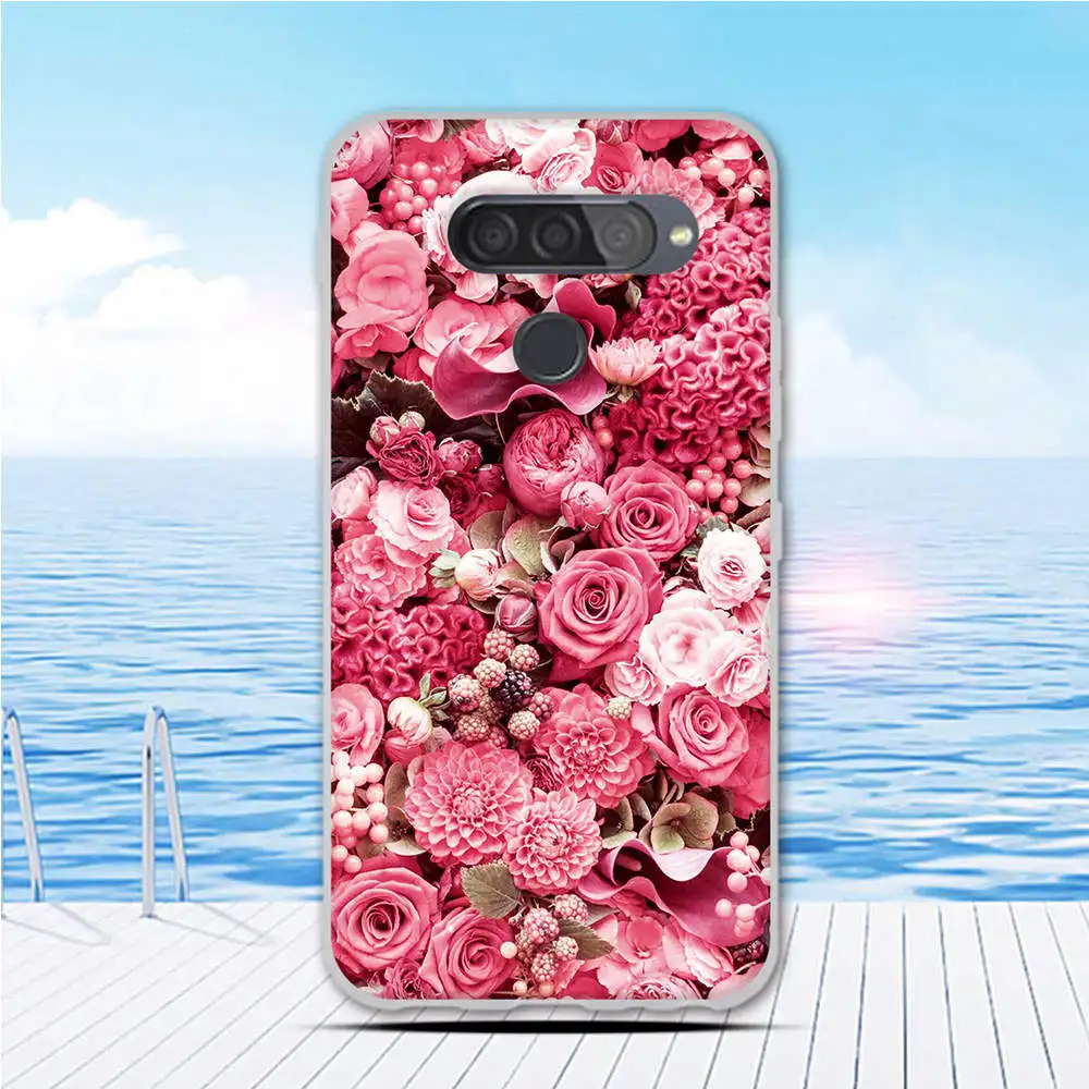 Чехол для LG Q70 силиконовый мягкий чехол из ТПУ милый телефона Q7 0 задняя крышка