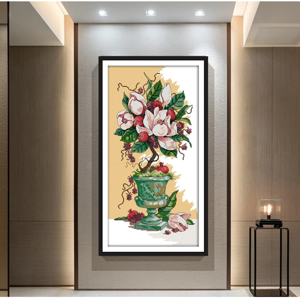 Бампер Joy Sunday Набор для вышивки крестиком в виде фруктов гостиной цветы зернистое