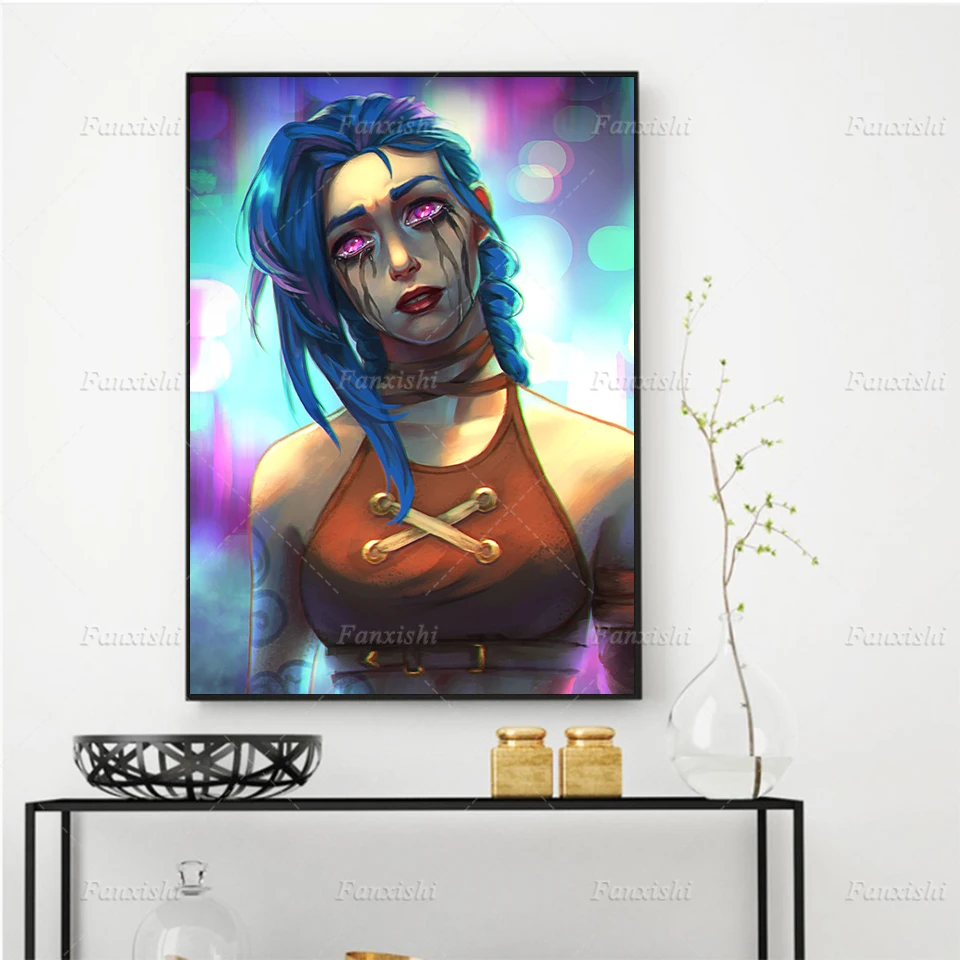 

Modern Arcane Jinx League Of Legends Tv Posters And Prints Nordic Game Wall Art Canvas Pictures For Living Room Home Decor
