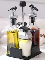 5 pieces set cooking seasoning oil bottle sauce bottle glass storage bottles for oil and vinegar creative oil dispenser