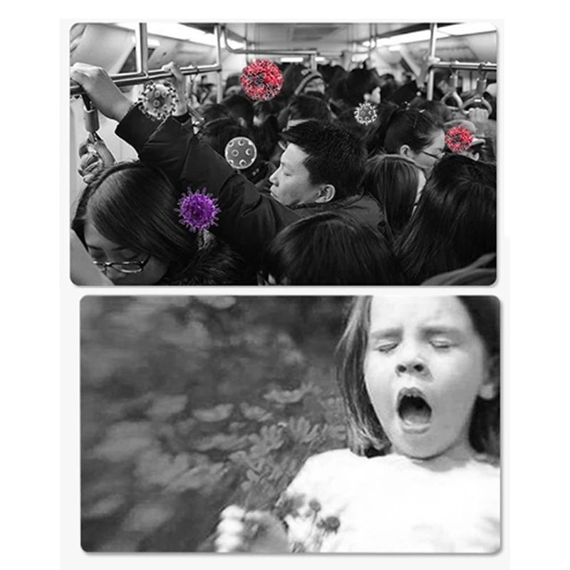 

USB Portable Wearable Air Purifier, Personal Mini Air Necklace Negative Ion Air Freshener No Radiation Low Noise for Adults Smal