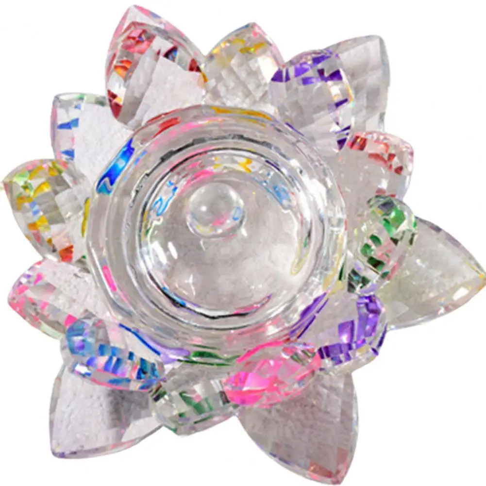 

Nail Art Cup Lotus Shape Display Mold Transparent Quartz Lotus Flower Crafts Paperweight Ornament for Manicure