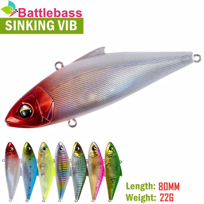 

Новая приманка BATTLEBASS 2021, 1 шт., 80 мм, 21 г, 5 видов цветов, Вибрирующая, Тонущая, жесткая приманка для рыбалки, приманка для рыбалки