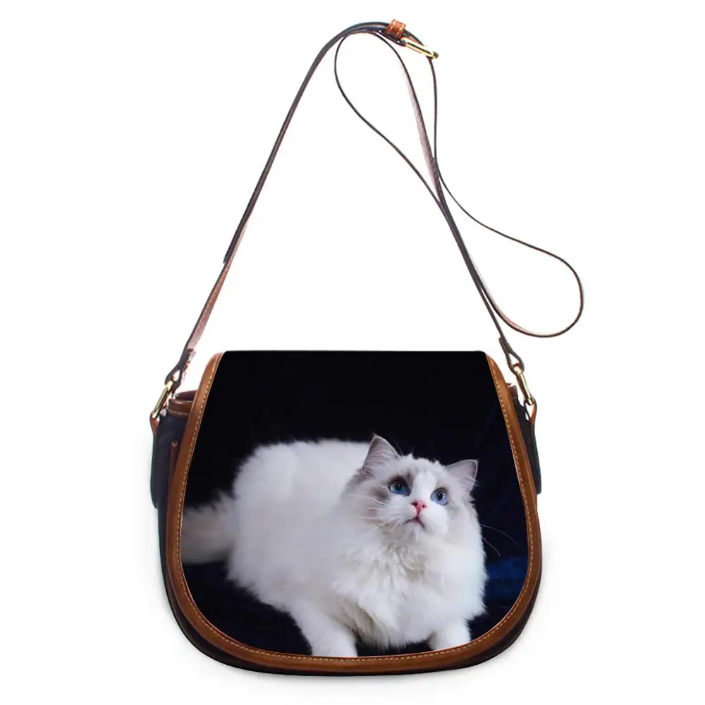 Женские сумки-тоут Ragdoll Cat сумка через плечо с милым котенком кошельки для девочек