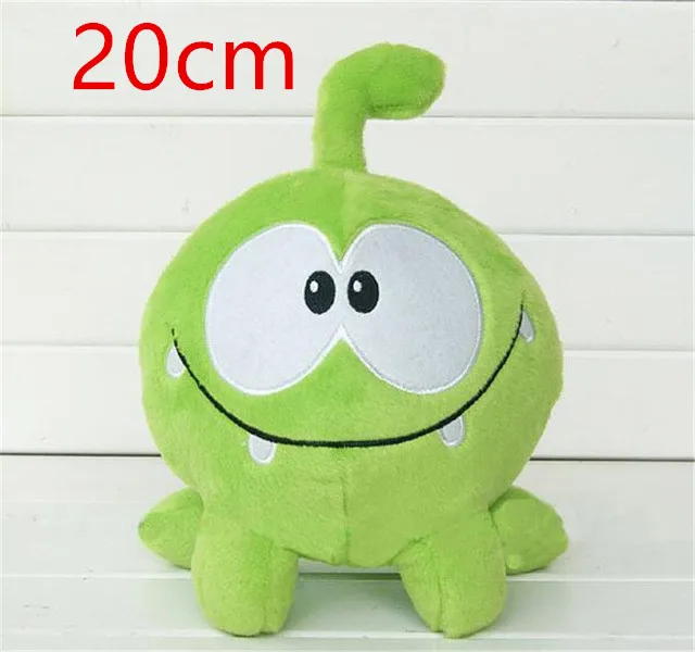 20cm doll Новинка, зеленая лягушка kawaii, 20 см, om nom, лягушка, плюшевая игрушка, срезанная веревкой, мягкая резиновая срезанная веревка, фигурка, игрушка, рождественский подарок для девочки - Цвет: 20cm doll