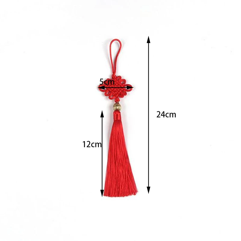 2PC Chinese Knots Tassel DIY Pendant Jewelry Garment Decorative Accessories Car Key Bag Craft Fringe | Дом и сад