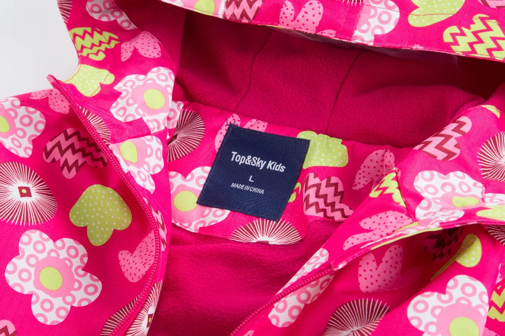 Детские флисовые водонепроницаемые куртки для фитнеса девочек сохраняющие