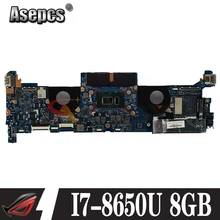 Akemy L31866-601 For HP ElitebooK X360 1030 G3 laptop mainboard DA0Y0PMBAF0 motherboard with I7-8650U 8GB RAM test 100% OK