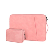 Rainyear PU Laptop Bag Notebook Case for 13.3 14 15.4 inch Women Men Handbag for Macbook HP Dell ASUS Lenovo Sleeve Handbag