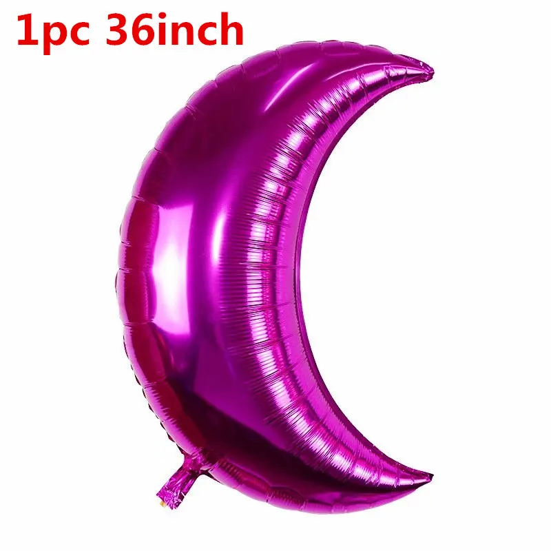 rose red 11 шт./компл. 36 полюсная золотистая Луна 18-дюймовые звезда розового золота Фольга воздушные шары с гелием 12 дюймов конфетти латексный воздушный шар Globos День рождения Декор - Цвет: rose red