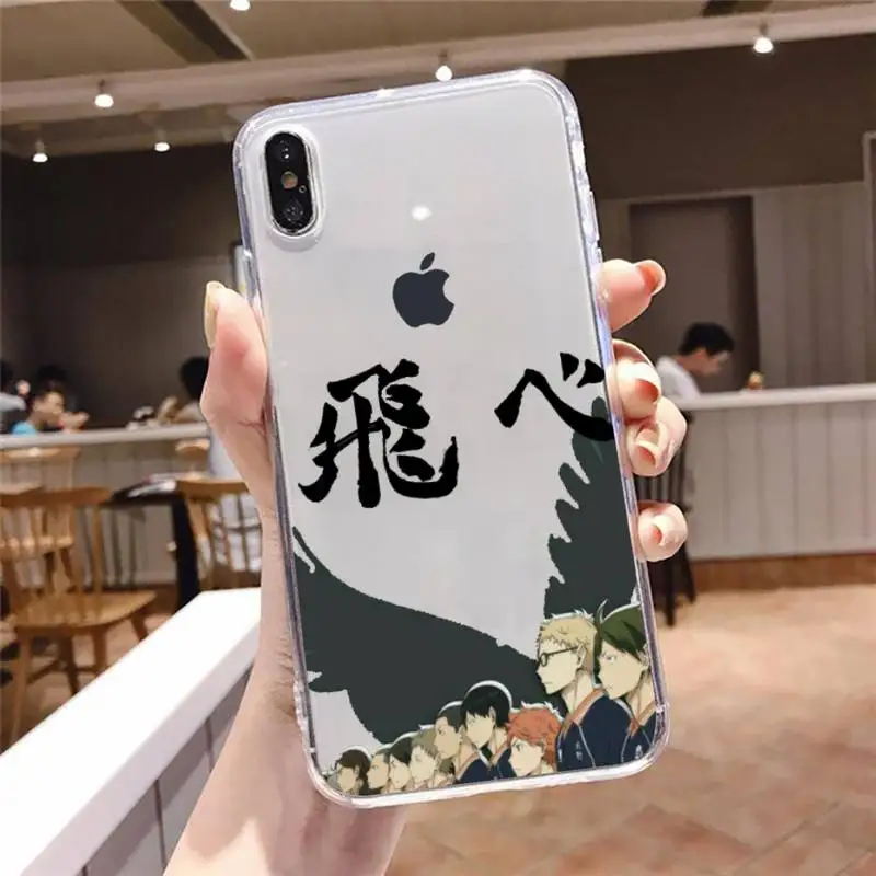 

Oya Haikyuu japanese anime Phone Case Transparent soft For iphone 5 5s 5c se 6 6s 7 8 11 12 plus mini x xs xr pro max