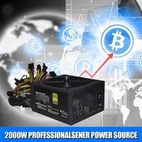 eth mining 1800w rated miner power supply 95 high efficiency atx mining power source support 8 gpu card max up to 2000w supply