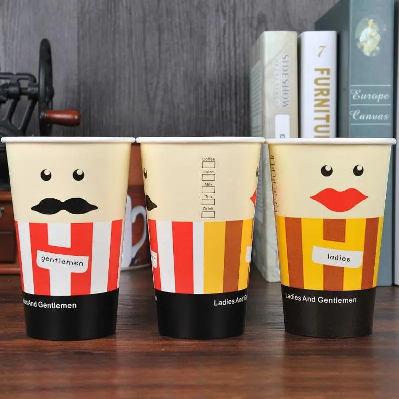 50 шт. анти обжигаемый толстый Одноразовый бумажный стаканчик для кофе горячих