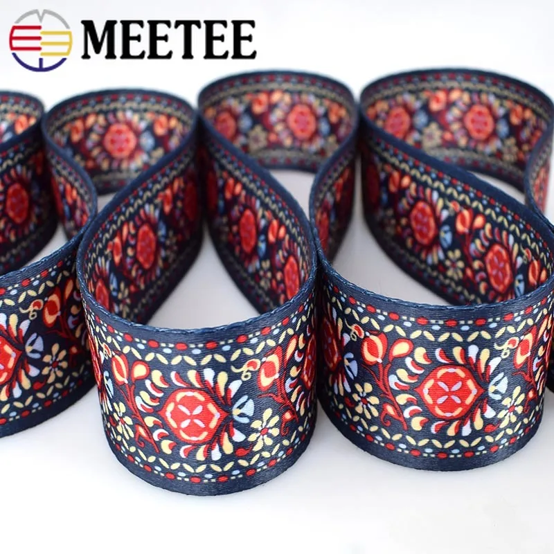 Ленты с этнической вышивкой 2 ярда 38/50 мм|Тесьма| |