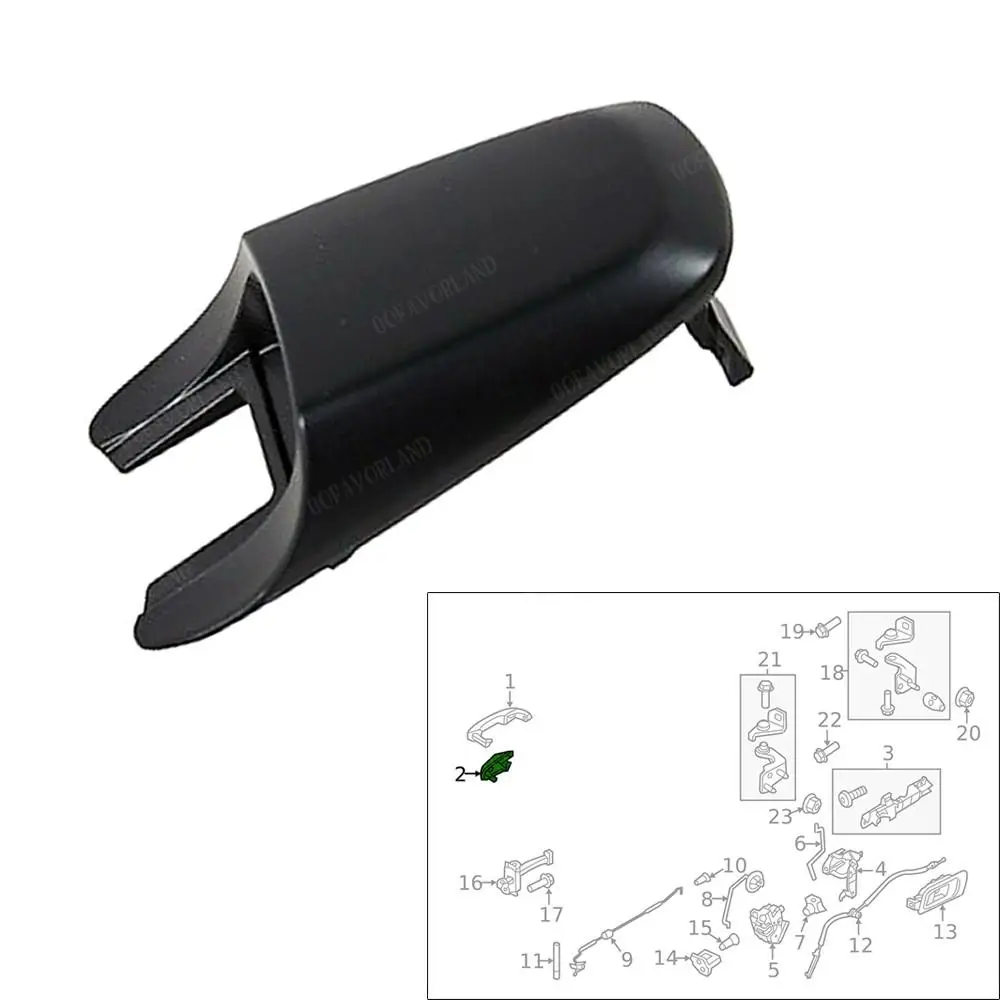 Передняя левая или правая наружная накладка на дверную ручку Primed BT4Z78218A14BAPTM