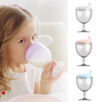 150ml baby goblet water bottle infant cups with duckbill mouth shape for training feeding girl boy children learn to drink cup