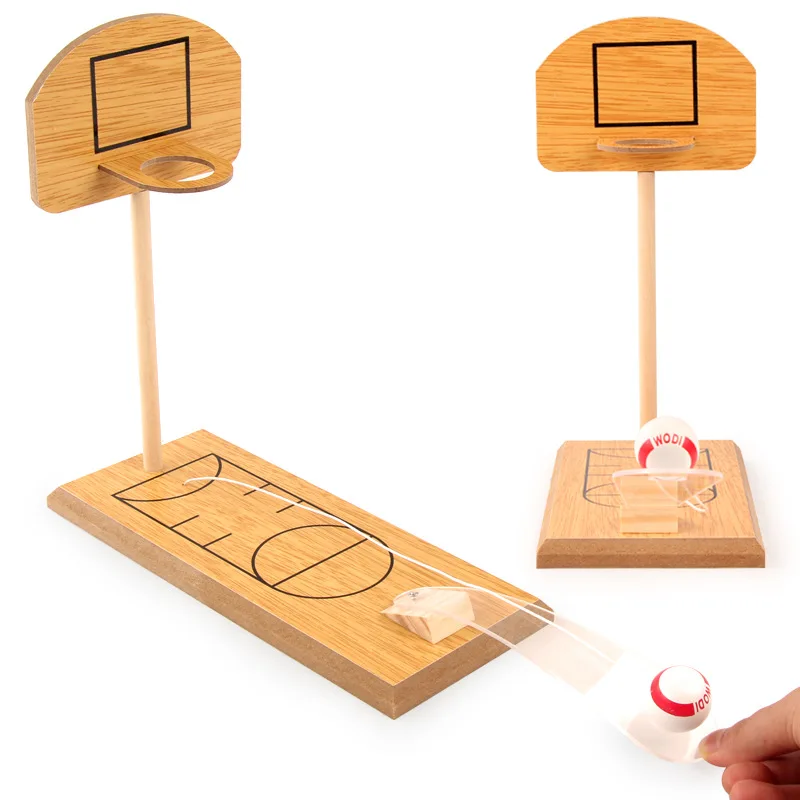 

Table Games Wooden Mini Basketball Toys Hand Eye Coordination Interest Training Indoor Parent Child Adult Decoration