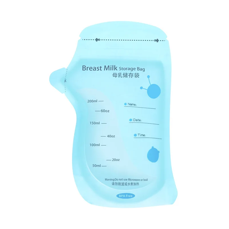 

30Pcs Breast Milk Storage Bags 200ml Safety Mother Milk Organizer Bag Feeding Supplies Food Baby Food Storage Baby Stuff
