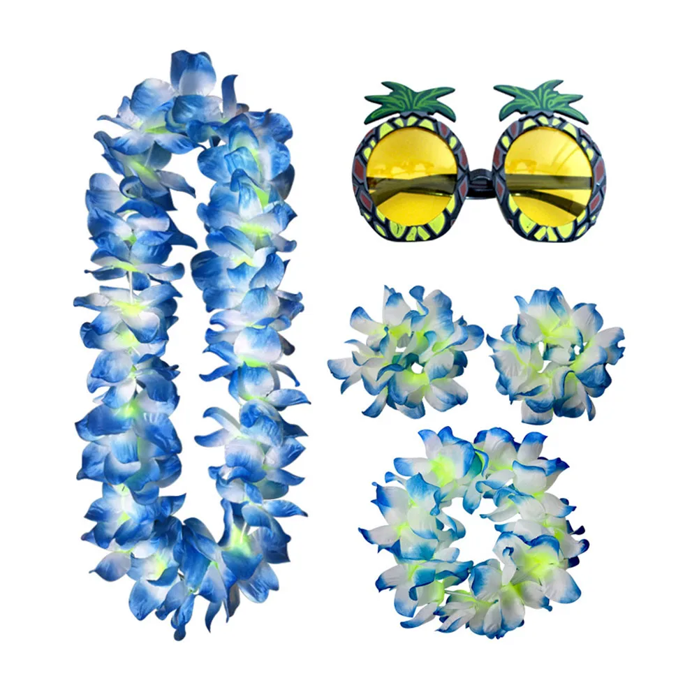 Летний Декор костюм Реквизит Гирлянда набор солнцезащитные очки с дизайном