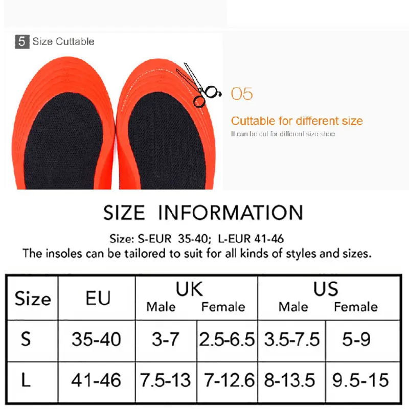 2200mAh Rechargeable Electric Heating Insoles With Remote Control Winter Warm Heated Insoles Sport Shoes Pads For Skiing Hunting