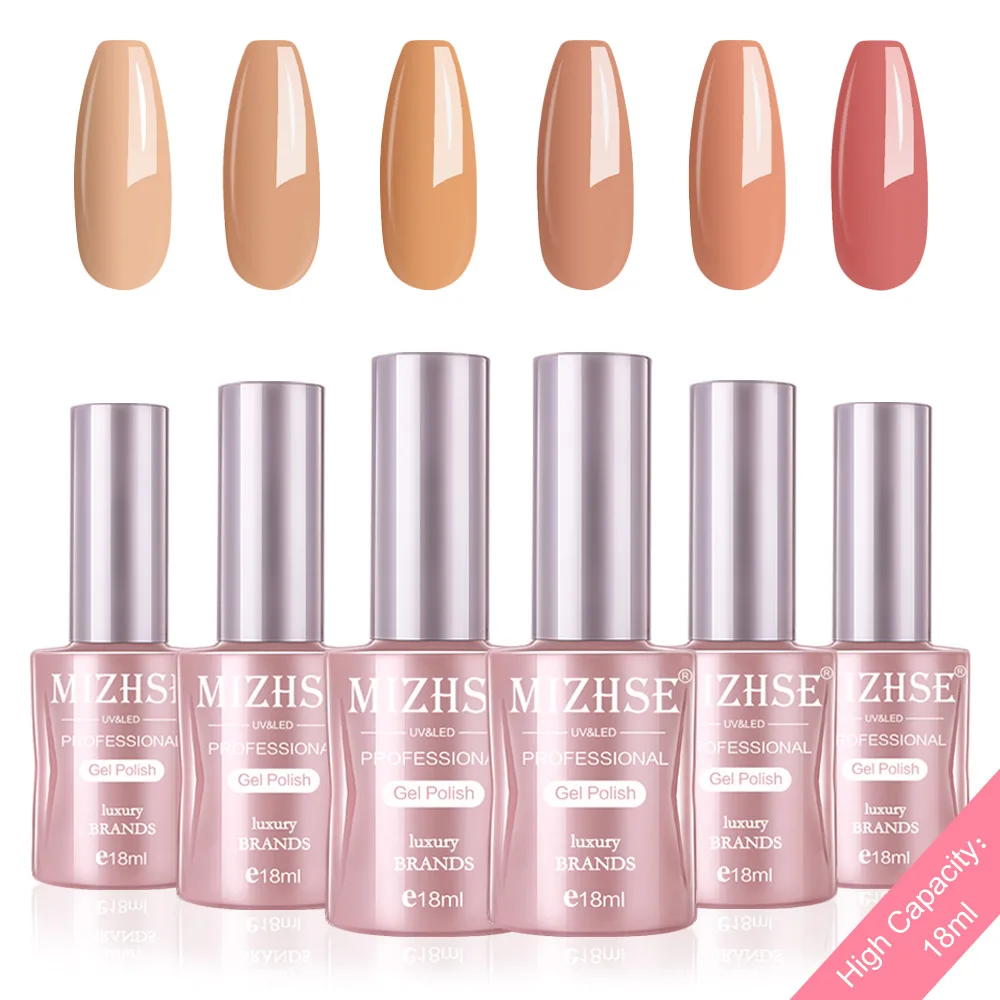 P01 MIZHSE набор гель-лака UV Vernis Полупостоянный Гель-лак лаковое гелевое покрытие для ногтей Отмачивание Чистый Цвет Гель-лак Подарочная коробка салонные наконечники - Цвет: P01