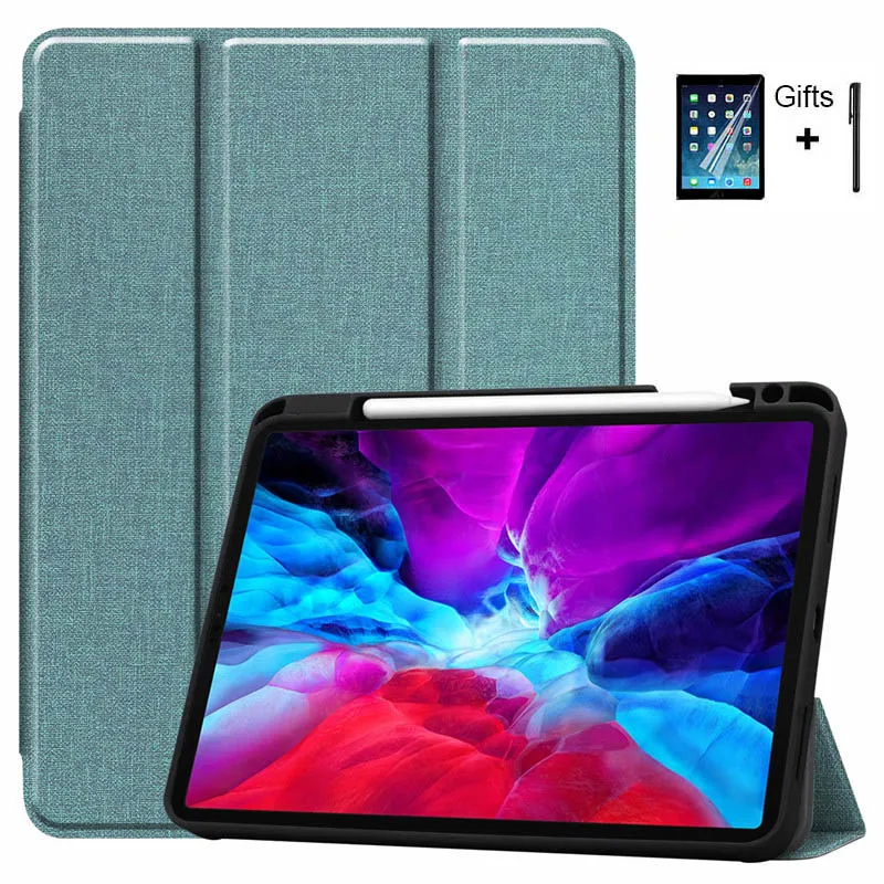 Чехол для iPad Pro 12 9 2020 с держателем карандашом и подставкой дюйма 2018 Авто Режим