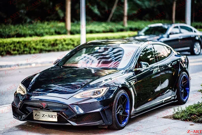 Z-ART модифицированный Комплект кузова для Tesla модель S 2013- тюнинг тела комплект для Tesla модель S аэродинамический Комплект кузова