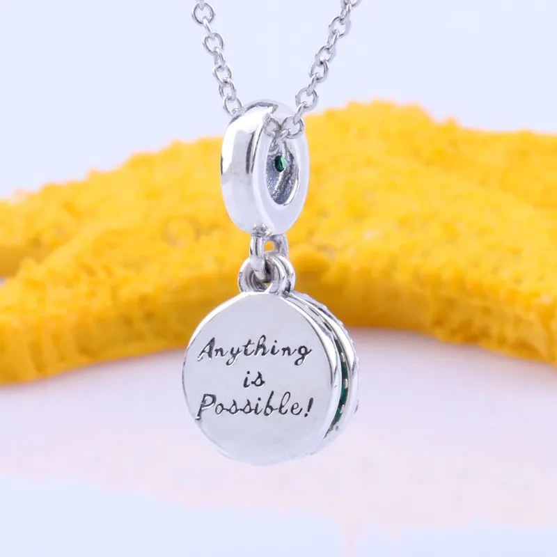 

Original 925 Sterling Silver Charm Creative Lucky Clover Pendant Fit Pandora Women Bracelet & Necklace Diy Jewelry