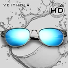 Солнцезащитные очки VEITHDIA, винтажные очки унисекс, из алюминиево-магниевого сплава с поляризационными стеклами, 6680