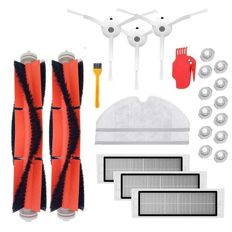 

24PCS Vacuum Cleaner Parts Replacement for Xiaomi Robot Roborock S50 S51 Filters Brushes Vacuum Cleaner Accessory Kit