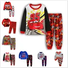 2021, детский пижамный комплект, детская одежда для сна, пижамы, пижамы, одежда для сна, хлопковая одежда для сна, комплект одежды lightning mcqueen